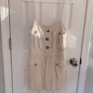 Tan Beach Romper